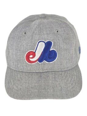 MLB Montreal Expos New Era Cooperstown Collection Trucker Hat Embroidered Grey